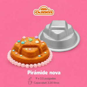 Molde de aluminio piramide nova