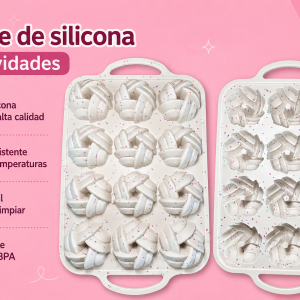 Molde de silicona trensado