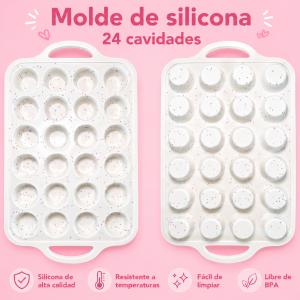Molde de silicona 24 cavidades