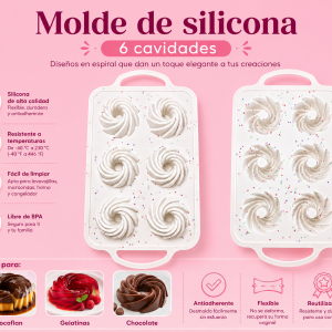 Molde de silicona espiral